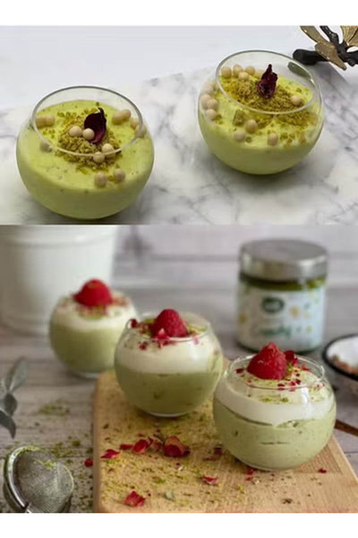 co arma Small round clear cheesecake cups 6*6 cm, 12 cups