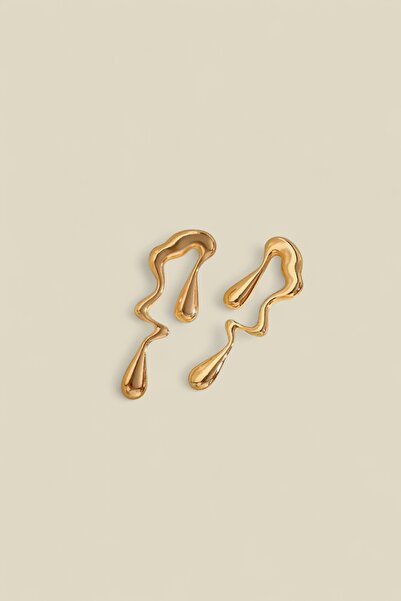 Sevilgülgünfinecrafts Modern Drop Form Earrings