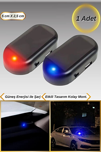 Hane Dostu Solar Güneş Enerjili Etkili Işıklı Tasarım Araç İçi Caydırıcı Tems...