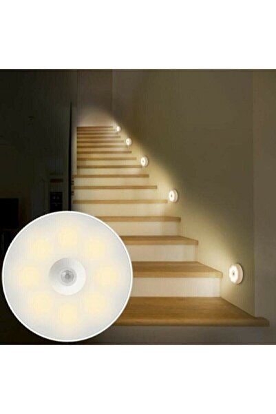 Cata 3pcs Rechargeable Motion Sensor Magnet Under Cabinet LED Spot Light