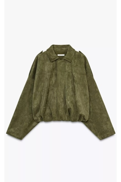 PERADO Women's Suede Look Jacket Khaki