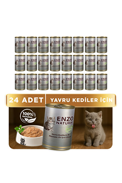 Yavru Yaş Kedi Maması Etli 410 Gr X 24