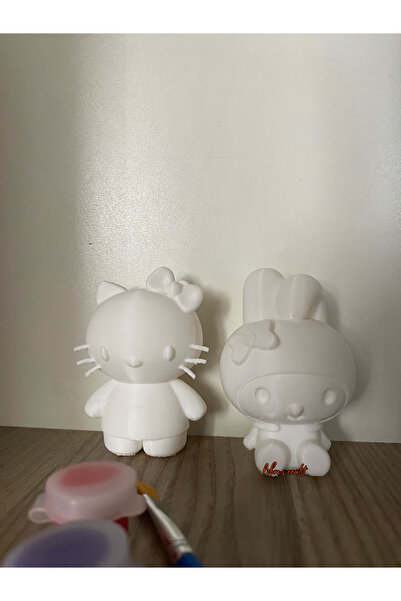 librescraft 3D Hediyelik Eğlenceli İkili Boyama Seti