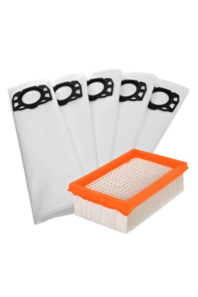STRATEGIC Set 5 saci sintetici + filtru compatibil cu aspiratoarele KARCHER W...