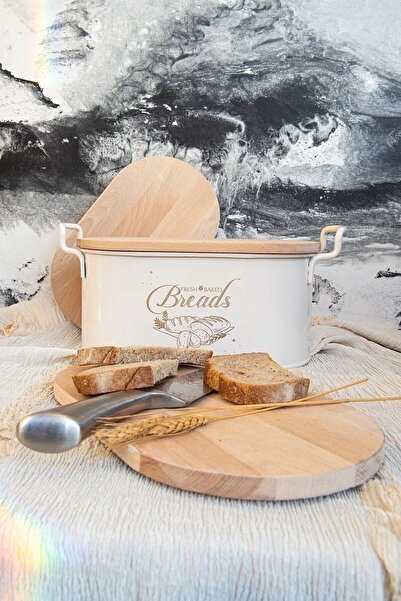 AKDAG HOME Luxury Metal Covered Patterned Bread Dish