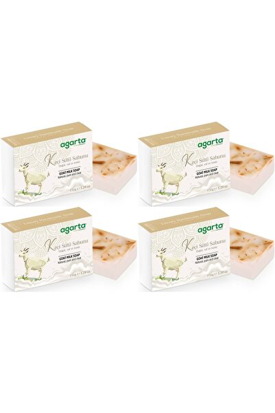 Agarta صابون طبيعي مصنوع يدويًا 150 جرام حليب الماعز (مجموعة من 4)
