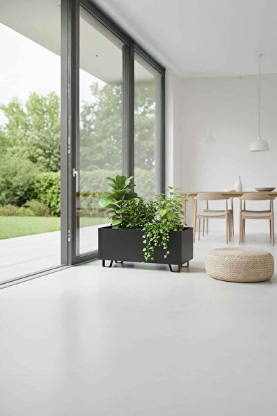 DEQQU Duracube Metal Saksı - Büyük Boy 25cm x 30cm x 60cm (Y-D-G)