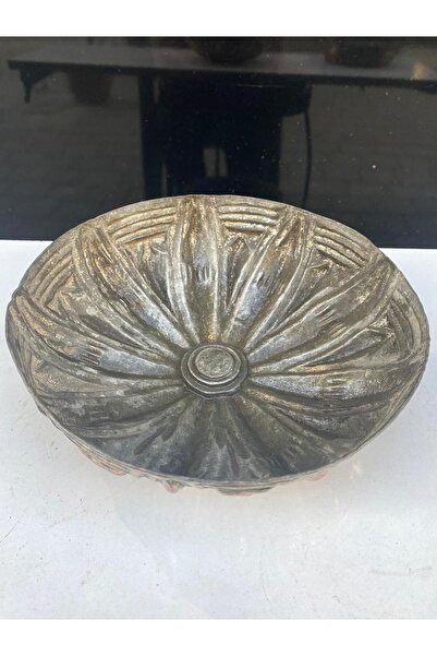 LüksAksesuar Antika Hamam Tası Ağır Eski Dilimli Bakır Hamam Tası