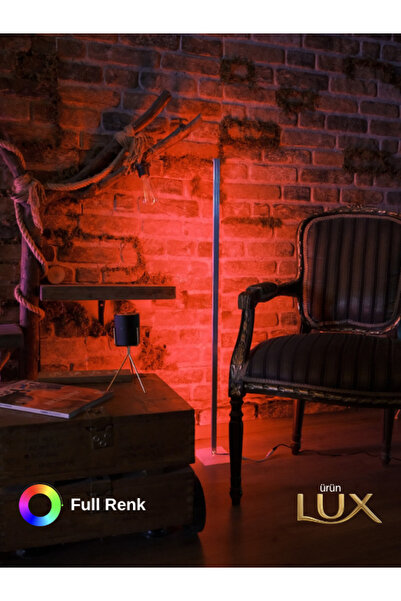 EvimLed 120 Cm LED Lambader Bluetooth Özellikli Sese ve Müziğe Duyarlı Sınırsız Renk