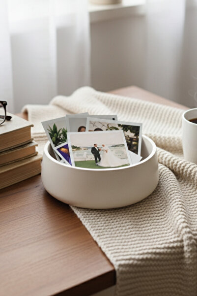 pamircandles Polaroid Bowl Hatıra Kasesi Resimler için Renkli El Yapımı Kase ...