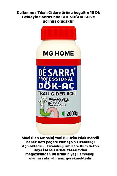 Prox Lavabo Wc Klozet Gideri Açıcı 2 lt