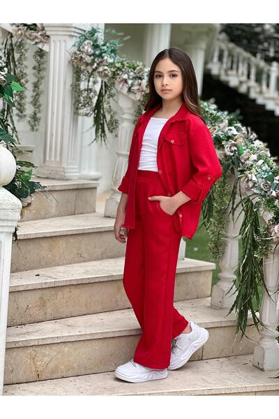 KOKOŞ BEBEK Stylish Suit with Linen Jacket | Between 4/8 Years