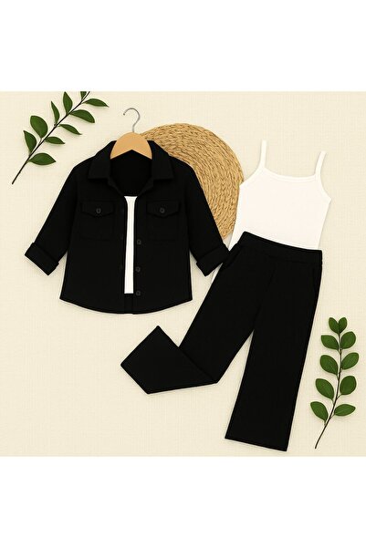 KOKOŞ BEBEK Keten Ceketli Şık Takım | 4/8 Yaş Arası