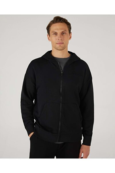 SKECHERS S242112 M Essential Full Zip Hoodie Φούτερ Φούτερ Ανδρικό μπουφάν ΜΑΥΡΟ