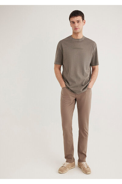 Mavi Marcus Brown Comfort Gabardine Trousers 0035189452