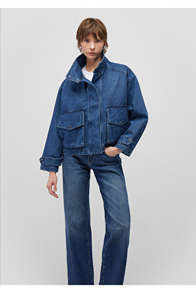 Mavi Dik Yaka Denim Ceket 1110567-70807