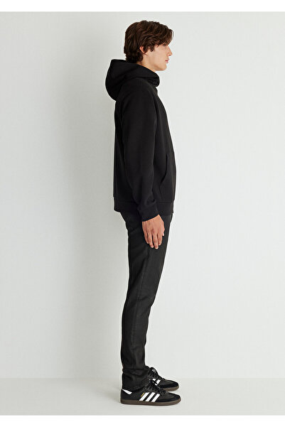 Mavi Kapüşonlu Siyah Sweatshirt 0S10287-71379