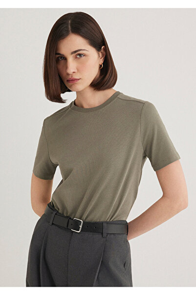 Mavi Crew Neck Green Basic T-Shirt Regular Fit / Regular Fit 1612699 -86961