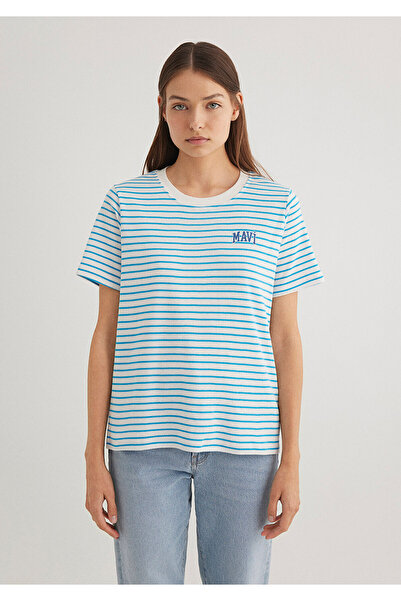 Mavi Μπλουζάκι με τυπωμένο λογότυπο Regular Fit / Regular Fit1612224-85144