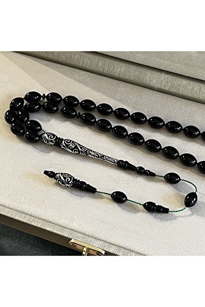 dergah tesbih Koleksiyonluk Usta İşçilik Erzurum Oltu Taşı