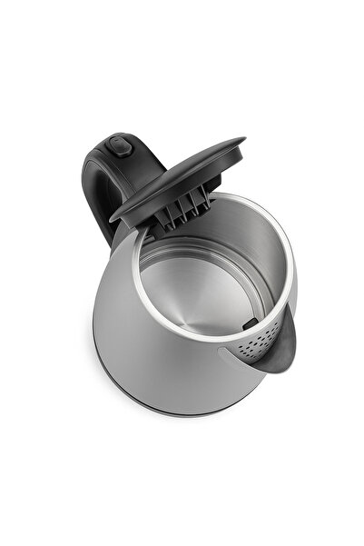 Arzum AR3041-INX Fuente Electric Kettle, 1.7L Capacity, 2200W, Stainless Steel, Cordless, Auto Shut-