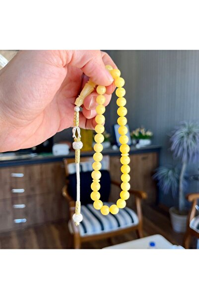 dergah tesbih Has Kaya Damla Kehribar Özel Tasarım Gümüş Kazaz Kamçı (Amber), (مسبحة قطرة كهريبار)