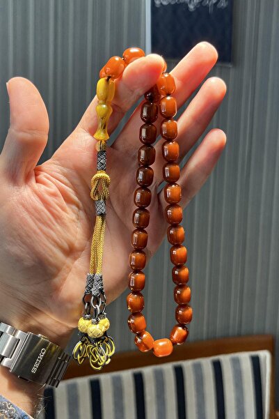 dergah tesbih Şems Örmesi Kazaz Gümüş Tasarım Sıkma Kehribar