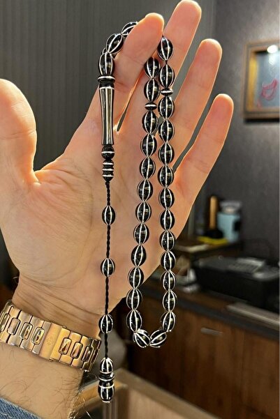 dergah tesbih Usta işçilik Erzurum Oltu taşı Sistemli Karpuz Yarma Koleksiyonluk