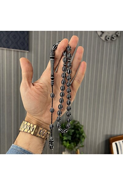 dergah tesbih Usta işçilik Erzurum Oltu taşı Sistemli Karpuz Yarma Koleksiyonluk