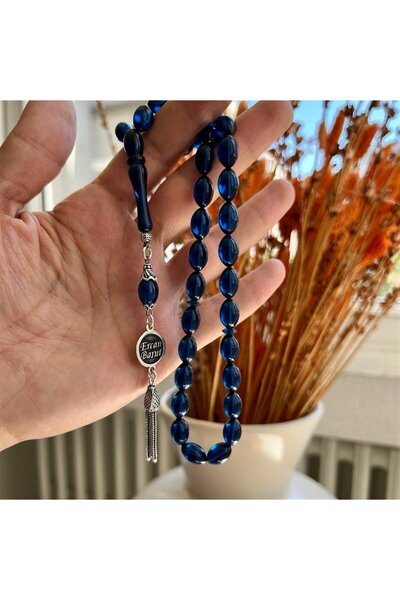 dergah tesbih Sıkma Kehribar Gümüş İsimli Tasarım