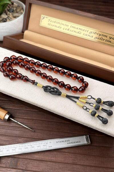 dergah tesbih Gümüş Kazaz Örmesi Tasarım Ateş-i Kehribar