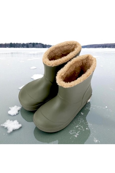 IGOR unisex çocuk YOGI BORREGUITO VERDE kürklü kar botu, yağmur botu