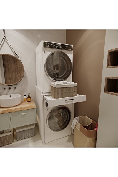 şirinev mobilya DSC MODULER ÇEKMECELİ ÇAMAŞIR VE KURUTMA MAKİNASI DOLABI ALT ...