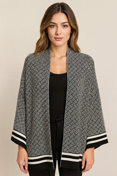 Wearified Triko Şal Çift Taraflı Pamuklu Omuz Şalı 170x60cm Jakarlı Kadın Şal Anne Hediyelik