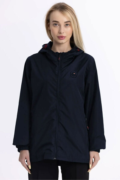 Goccix Γυναικείο εποχιακό αδιάβροχο με κουκούλα, αντιανεμικό και αδιάβροχο, μ...