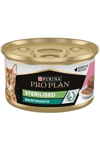 Pro Plan Sterilised Ton Balıklı ve Somonlu Yetişkin Kedi Konservesi 85 gr X 24 Adet