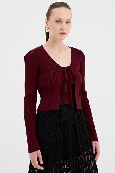 Rays Set de cardigan din tricot cu legături în față și bluză cu bretele 7360