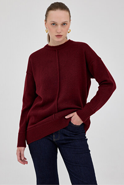 Rays 2345 Велосипедна комір довгий рукав туніка бордо