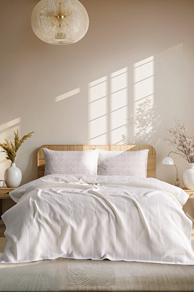 Doqu Home Loretta Pike Set Double Ecru