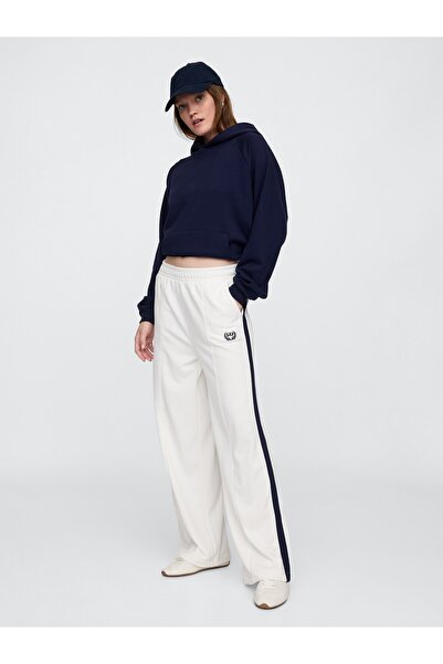 GAP Kadın Kırık Beyaz Vintage Soft Wide-Leg Gap Logo Eşofman Altı