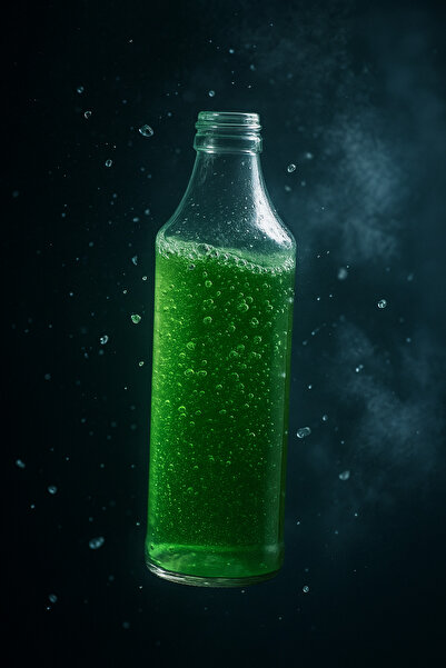 Nicea Glass 330 ML CAM ŞİŞE MEŞRUBAT, MEYVE SUYU,LİMONATA ŞİŞESİ- 6 ADET