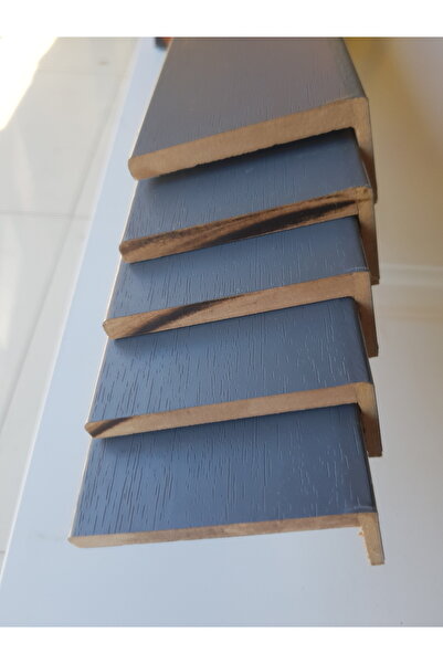 Çınar Kasa Pervaz İç Oda Kapı Pervazı, Antrasit. 5 Adet (1 Kapı için) L geçmeli PVC kaplama 220*8cm