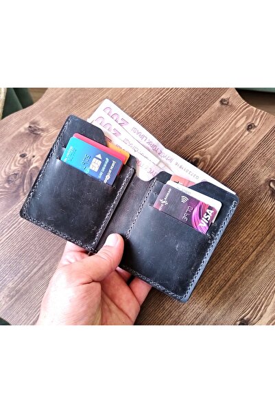 08dericraft EL YAPIMI HAKİKİ DERİ CÜZDAN