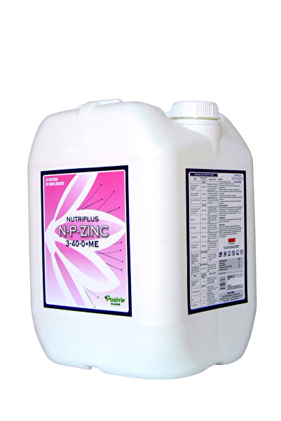 Pozitif Gübre Nutrıplus N-p Zinc 3-40-0 Azot Fosforlu Çinko Içerikli Sıvı Güb...