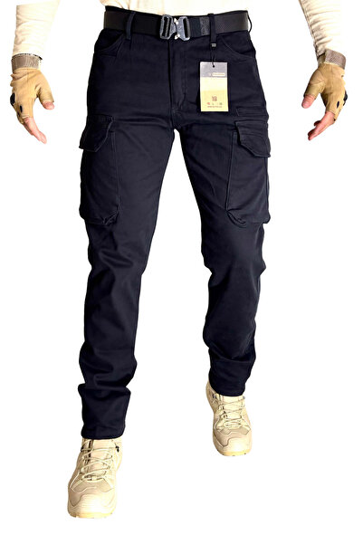 Polviton Black 214 Men's Cargo Pants Tactical Outdoor Combat with Pockets