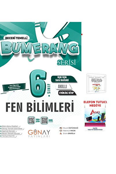 Günay Yayıncılık 2025-2026 Müfredat Günay Yayınları 6. Sınıf Fen Bilimleri Et...