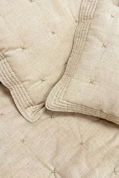 ZEBRACASA Wendy Double Bedspread Set / Beige