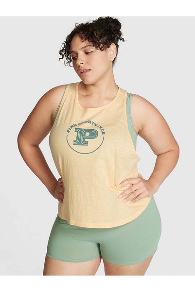 PINK Pamuklu Racerback Atlet
