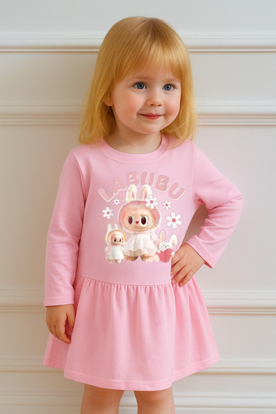 META MODA kız çocuk giyim  2 ip elbise