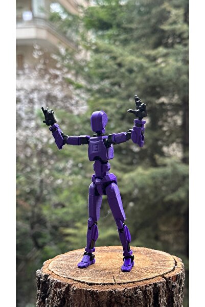 Loopify Lucky 13 Aksiyon Figürü Robot Oyuncak 13cm Mor Siyah